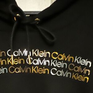 Calvin Klein Black Hoodie Dress NWOT